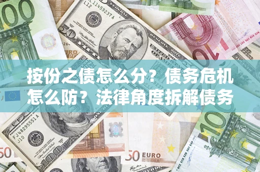 济南按份之债怎么分？债务危机怎么防？法律角度拆解债务分配与风险自保指南