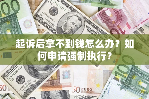 济南起诉后拿不到钱怎么办？如何申请强制执行？