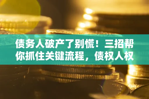 济南债务人破产了别慌！三招帮你抓住关键流程，债权人权益不再缩水