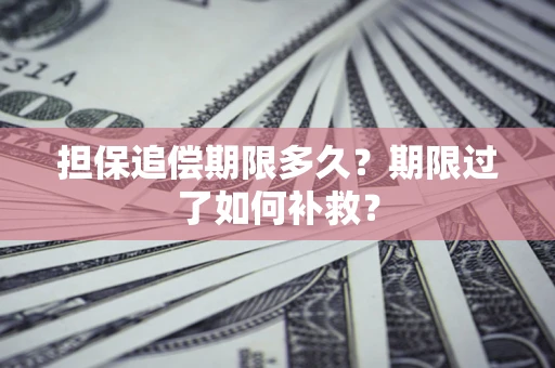 济南担保追偿期限多久？期限过了如何补救？