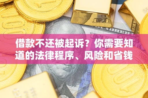 济南借款不还被起诉？你需要知道的法律程序、风险和省钱技巧